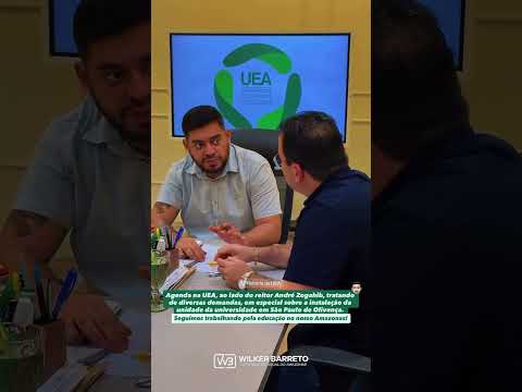 Na UEA, trabalhando para levar uma unidade da universidade a São Paulo de Olivença!