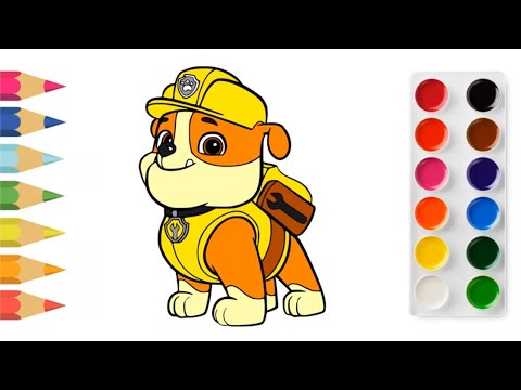COMMENT DESSINER ET COLORIER ruben, pat patrouille Dessin et coloriage ruben, tuto ruben