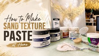 How to Make Sand Texture Paste at Home | DIY Texture Step-by-Step Tutorial | Acrylic Texture Art