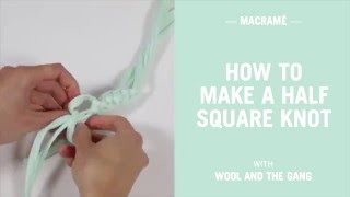 How to make a half square knot