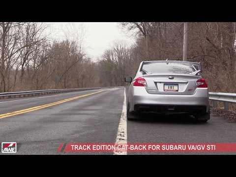 AWE Track Edition Cat-back Exhaust for Subaru VA/GV STI