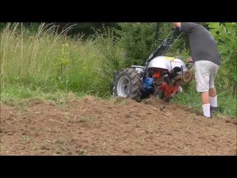 Berta Swivel Plow demo, BCS 853 Walk-Behind Tractor