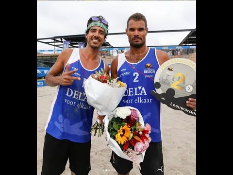 Harley e Moca 1 x 2 Varenhorst e Bouter - DELA Beach Open Eredivisie Holanda - FINAL