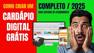 Como Criar um Cardápio Digital GRÁTIS com Sistema de Pedidos para Delivery [Passo a Passo 2025]