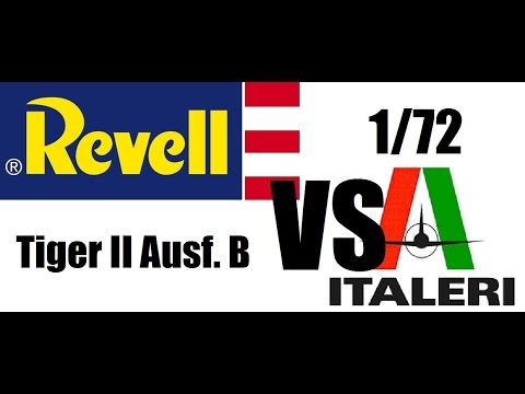 Revell vs Italeri King Tiger Ausf. B 1:72