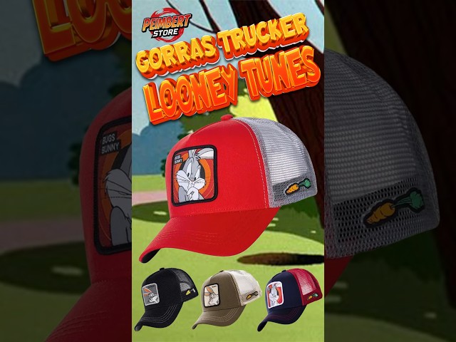 Vídeo relacionado con Capslab Bugs Bunny Looney Tunes Blanco Gris Gorra de Camionero