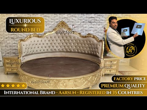 Luxury Round Bed Design: Royal Maharaja Bed Video