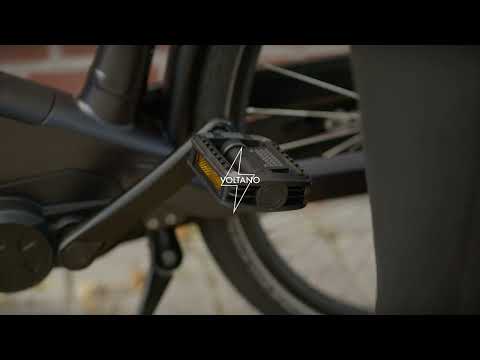 Voltano Antislip E-bike Fietspedalen 421125 Zwart - Universeel - Reflectoren