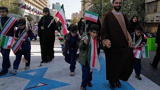 ABD Büyükelçiliği'nin ele geçirilmesinin 46. yılında Tahran'da kitlesel ABD karşıtı gösteriler