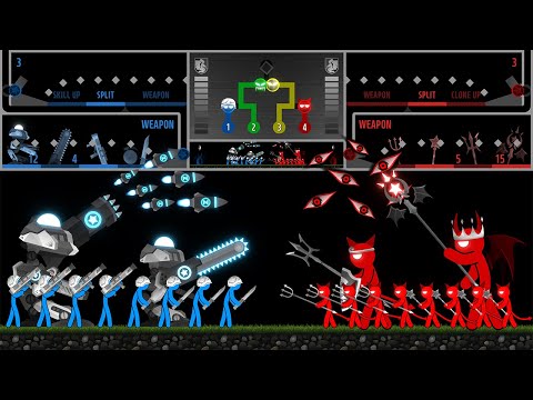 Stickman Tournament : War of Tribes (Fast Mode) - Marble & Ragdoll battle