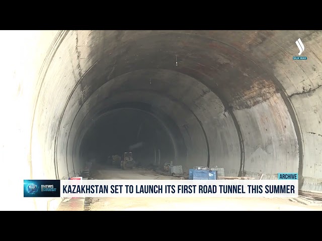 Kazakistan'da bu yaz ilk araç tünelinin açilması planlanıyor