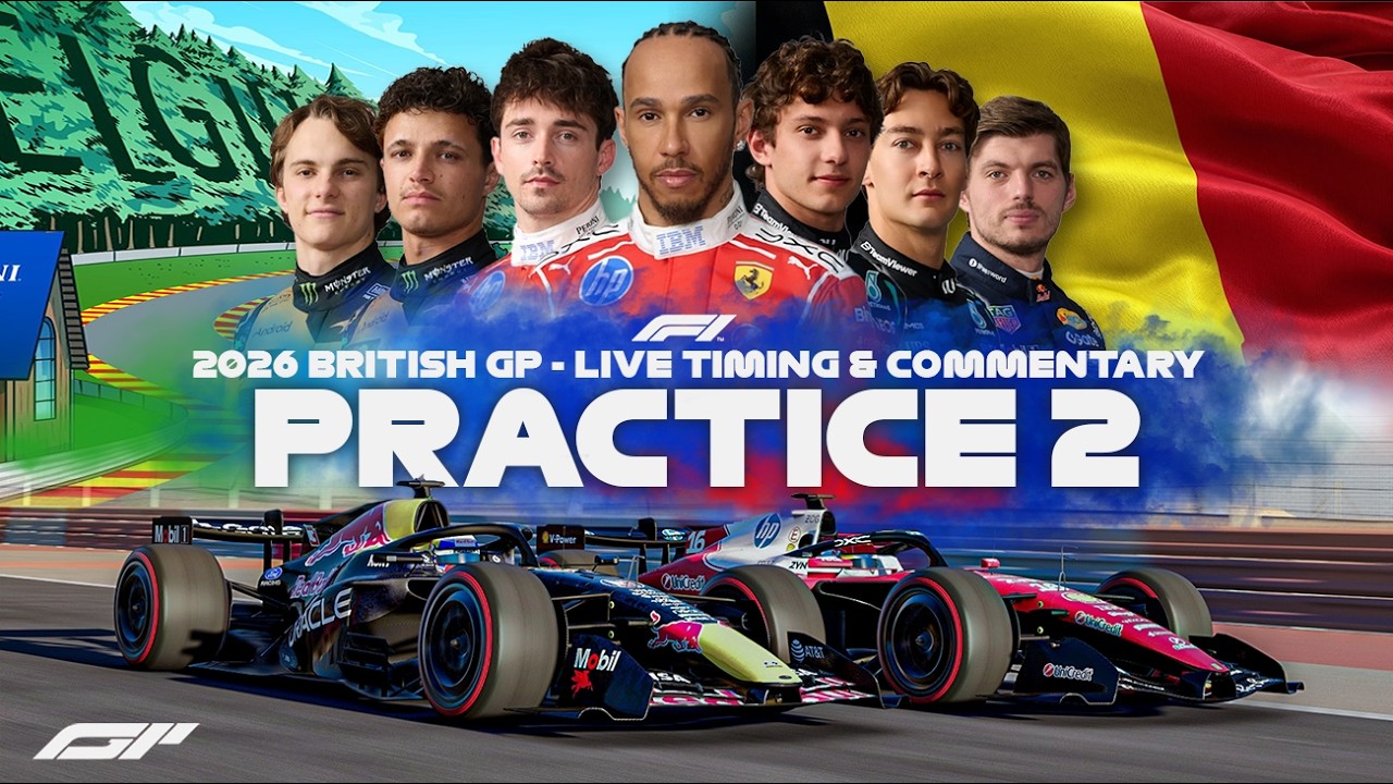LIVE 🔴 | F1 - 2026 Belgian GP | Practice 2 | Timing & Commentary | Circuit De Spa | SIM Footage