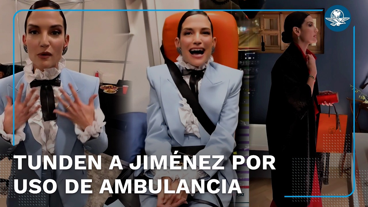 Natalia Jiménez criticada usa ambulancia para fiesta de Carlos Rivera