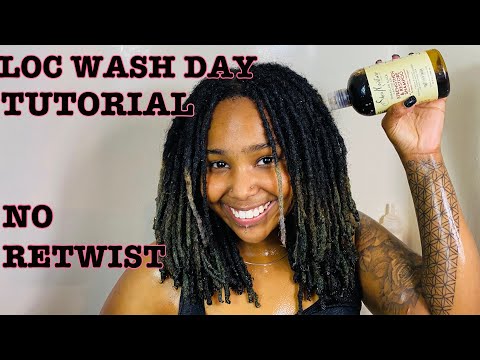 LOC WASH DAY | HOW TO WASH LOCS WITH NO RETWIST