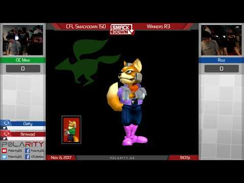 CFL Smackdown 150 Melee - OC Mike (Fox) vs Ridz (Blue) - Winners R3