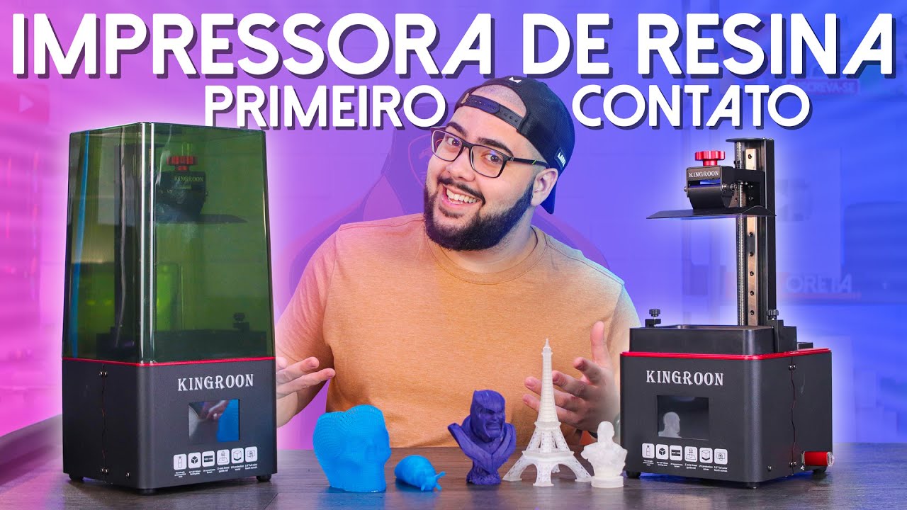 Minha Primeira Impressora 3D de Resina! Vale a Pena? É melhor? Dicas para iniciar! Kingroon KP6