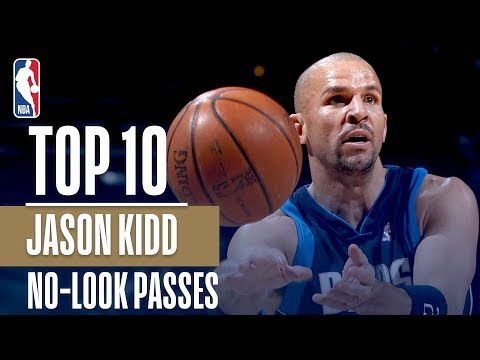 Jason Kidd's Top 10 Career NBA No Look Assists!