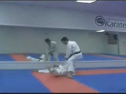 Karate Kumite - how to do a hook sweep