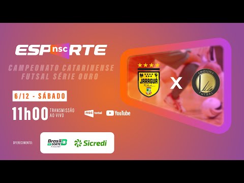 JARAGUÁ x CRICIÚMA | SEMIFINAL SÉRIE OURO CAMPEONATO CATARINENSE DE FUTSAL | JOGO DE VOLTA