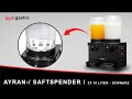 Commercial Ayran & Juice Dispenser - 10 liters - Black