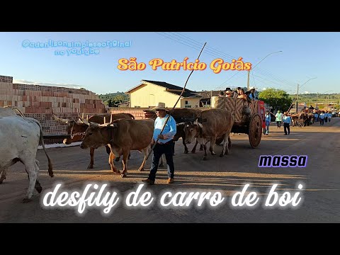 Desfile de carro de boi cidade de São Patrício Goiás