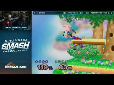 Smash - Daydee vs. Poopmaister6000 - Pools Wave D - DreamHack Winter 2016