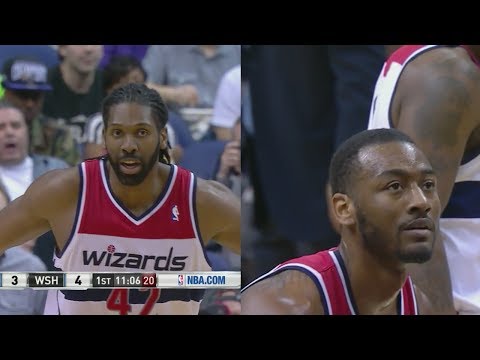 2014.02.22 - John Wall & Nene Hilario Full Combined Highlights vs Pelicans