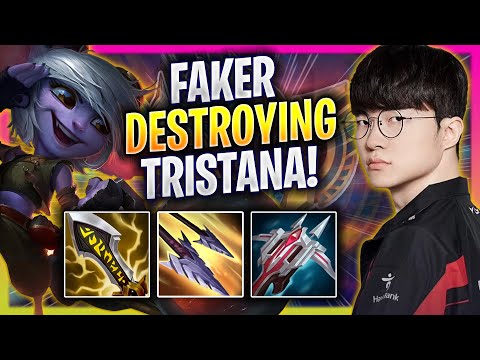 FAKER DESTROYING WITH TRISTANA! - T1 Faker Plays Tristana MID vs Sylas! | Season 2025