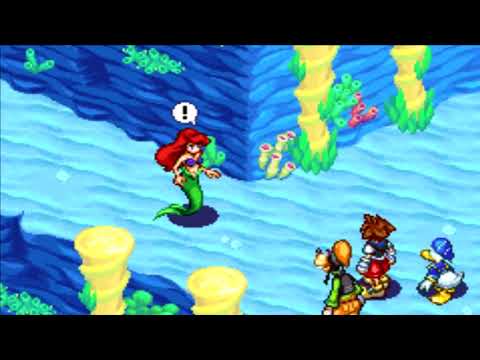 Kingdom Hearts Chain of Memories (GBA) Cutscene #57 The Party Encounters Ariel