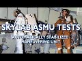 Skylab ASMU - Automatically Stabilized Maneuvering Unit tests - Fisheye correction, 24fps upscale