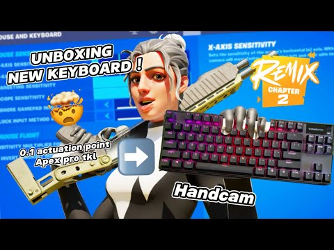 New keyboard unboxing ⌨️(apex pro tkl) gameplay