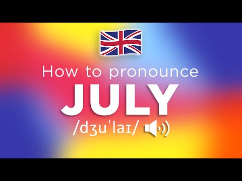How To Pronounce July (100% NATIVE Speaker!!)