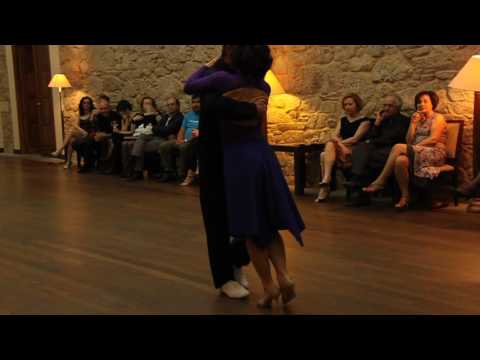  Laura Diez  and  Diego Cornella Jaimez  are  dancing  at  Compostela Tango Festival  in  2017