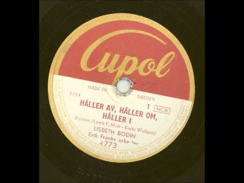 Lisbeth Bodin Erik Franks orkester - Håller av håller om, håller i