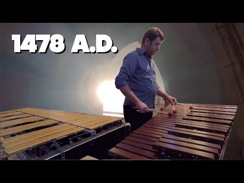 Playing Marimba in a 500 year old Church