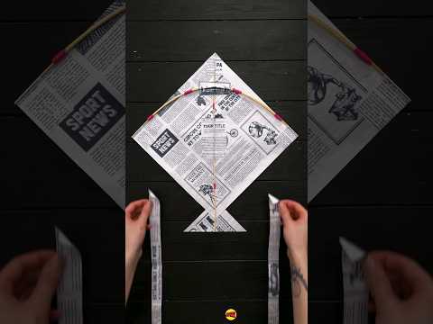 How to make a real kite from old newspaper #recycle