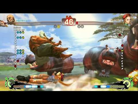 Bullcat [Gouken] vs kohituj [Cammy] SSF4 Japanese Online Ranked Matches - TRUE-HD