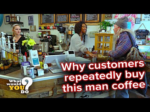Generous customers repeatedly buy homeless man's coffee | WWYD