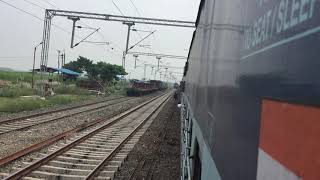preview picture of video 'SAPT KRANTI Stopped For LTT RXL JANSADHARAN EXPRESS at Kaparpura Rly. Stn. delayed by 6 hrs.'
