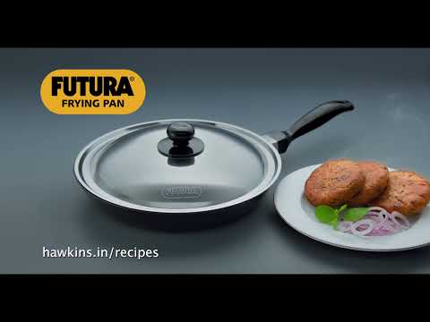 Black hawkins futura non stick frying pan (rounded sides) 26...