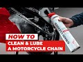 How To Clean And Lube A Motorcycle Chain