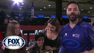 Jason Belmonte shares special moment with family after winning record 13th PBA major | FOX SPORTS