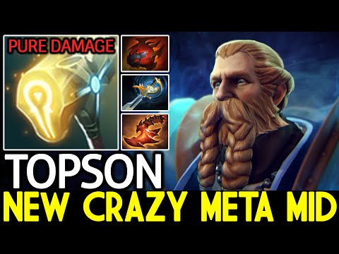 TOPSON [OmniKnight] New Crazy Meta Mid Imba Pure Damage Dota 2