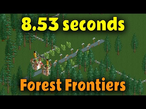 Beating Forest Frontiers in 8.53 seconds - OpenRCT2 speedrun
