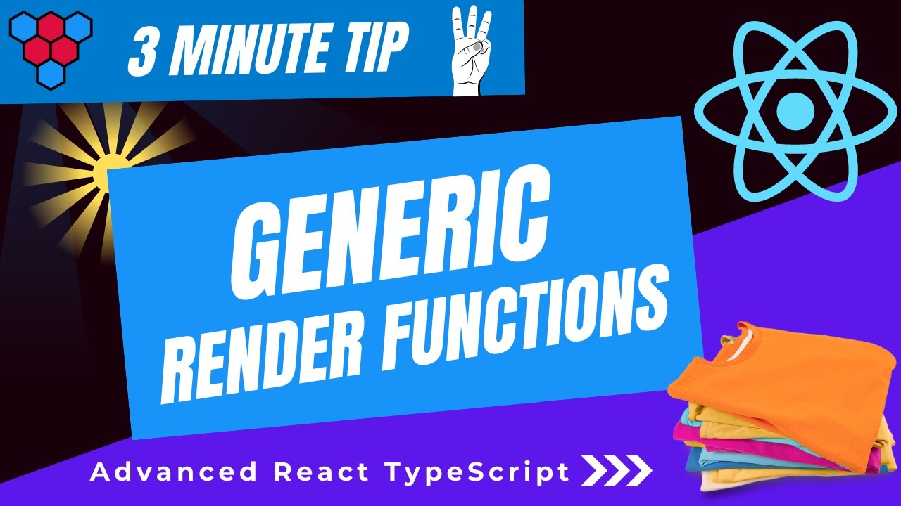 Generic ReactJS Render Functions // 3 minute tip