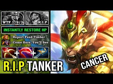 NEW 7.24 IMBA to Solo Destroy Pro Timber Offlane with INSTANT RESTORE HP 100% Crazy Dodge DotA 2