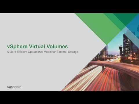 VMworld 2016: STO7645 - Virtual Volumes Technical Deep Dive