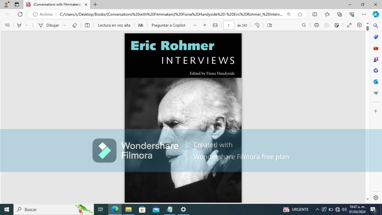 ERIC ROHMER INTERVIEWS - GÉRARD LEGRAND AND FRANÇOIS THOMAS