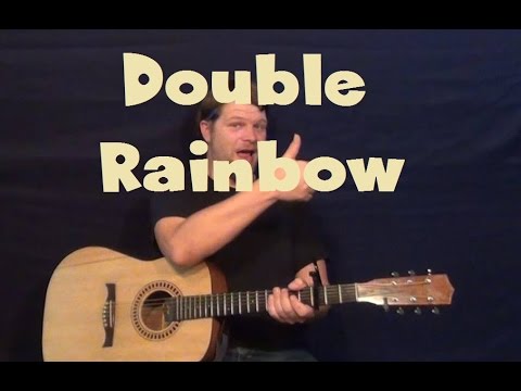 Double Rainbow (Katy Perry) Easy Guitar Lesson How to Play Tutorial