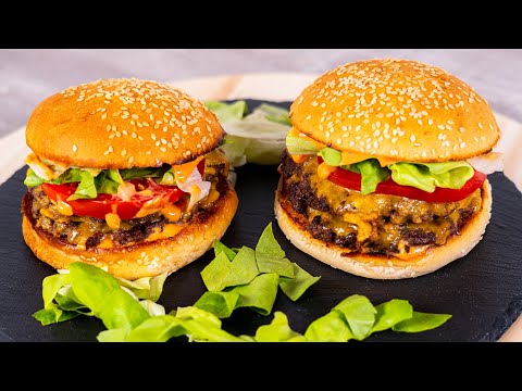 The Perfect Double Cheeseburger with Homemade Burger Sauce - Quick and Easy!